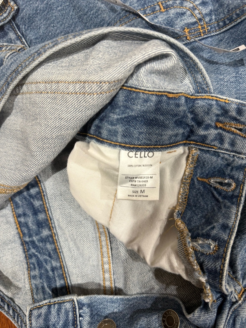 Cello Medium Wash Denim Overalls - Picture 4 of 6